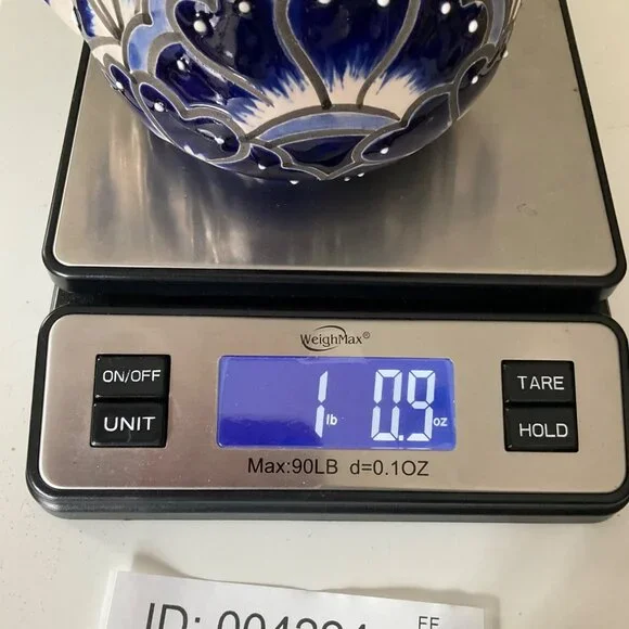 New Hand-Painted Artisan Handmade Talavera Ceramic Sugar Bowl Jar Canister Lided - Picture 9 of 9